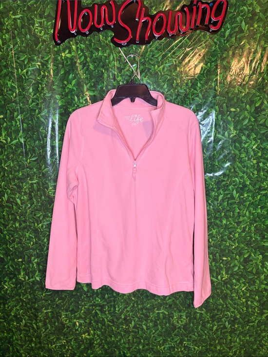made for life Tops - Made for Life Pink Quarter-Zip Pullover Top